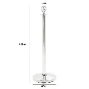 Poteau guidage corde chrome dimensions TELNALINE